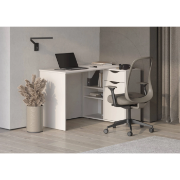 Стол письменный, арт.6-011110, рамух белый (ГК) в Ирбите - irbit.mebel-e96.ru