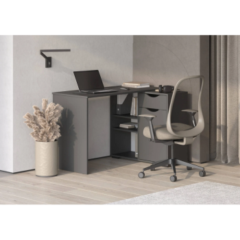 Стол письменный, арт.6-011110, графит (ГК) в Ирбите - irbit.mebel-e96.ru