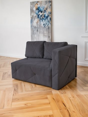 Диван 1010 графит, правый (BRENDOSS) в Ирбите - irbit.mebel-e96.ru