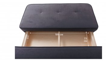 Диван-кровать 1001 графит (Brendoss) в Ирбите - irbit.mebel-e96.ru
