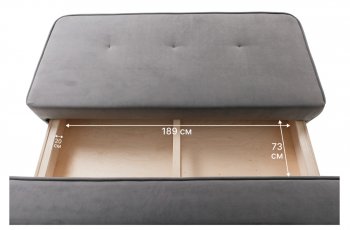 Диван-кровать 1001 серый (Brendoss) в Ирбите - irbit.mebel-e96.ru