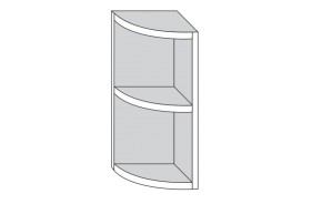 1.30.0р Луиза Полка радиусная ЛДСП (УНИ) h 720 в Ирбите - irbit.mebel-e96.ru | фото