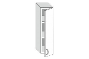 19.20.1 Кира Шкаф настенный с одной дверцей h 913 в Ирбите - irbit.mebel-e96.ru | фото