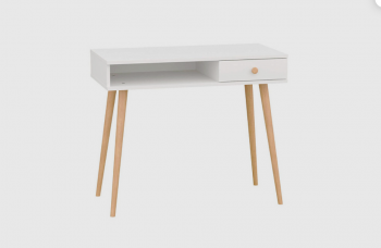 Стол письменный, арт.6-01101, белый (ГК) в Ирбите - irbit.mebel-e96.ru