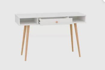 Стол письменный, арт.6-01102, белый (ГК) в Ирбите - irbit.mebel-e96.ru