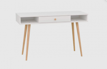 Стол письменный, арт.6-01102, белый (ГК) в Ирбите - irbit.mebel-e96.ru