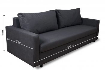 Диван 730 графит (Brendoss) в Ирбите - irbit.mebel-e96.ru