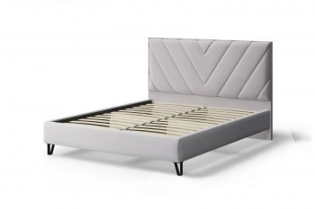 Кровать Аделия мягкая Moonlight (серо-бежевый), 1600 (МЛК) в Ирбите - irbit.mebel-e96.ru