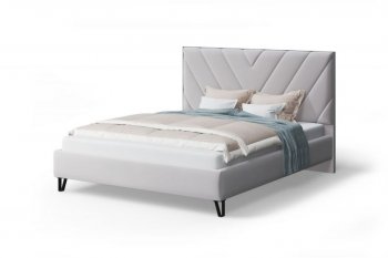 Кровать Аделия мягкая Moonlight (серо-бежевый), 1600 (МЛК) в Ирбите - irbit.mebel-e96.ru