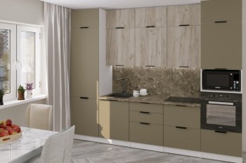 Кухонный гарнитур Альба экстра 3000 мм (Герда) в Ирбите - irbit.mebel-e96.ru