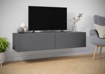 Навесная тумба под ТВ Айден ТБН06-1400 серый (ИЦ) в Ирбите - irbit.mebel-e96.ru | фото