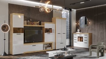 Стенка Бастон+шкаф (Эра) в Ирбите - irbit.mebel-e96.ru