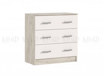 Комод 3 ящика Бася крафт/кашемир (Миф) в Ирбите - irbit.mebel-e96.ru