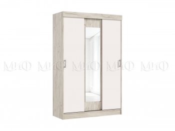 Шкаф-купе Бася 1300 мм крафт/кашемир (Миф) в Ирбите - irbit.mebel-e96.ru