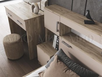 Спальный гарнитур Бася крафт/кашемир (Миф) в Ирбите - irbit.mebel-e96.ru