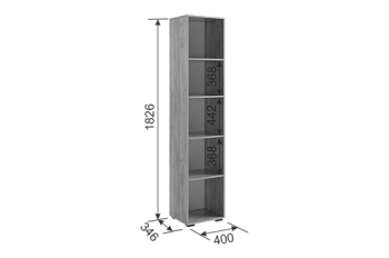 Шкаф с антресолью 1200 мм Бери К2 белый (Мебельсон) в Ирбите - irbit.mebel-e96.ru