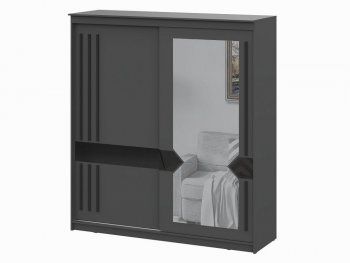 Шкаф-купе №25 2000 мм Блэк ЛАЙТ графит (СВ) в Ирбите - irbit.mebel-e96.ru