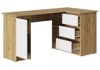 Стол письменный угловой Бостон лайт СП-003 крафт (Стиль) в Ирбите - irbit.mebel-e96.ru