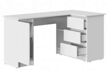 Стол письменный угловой Бостон лайт СП-003 белый (Стиль) в Ирбите - irbit.mebel-e96.ru