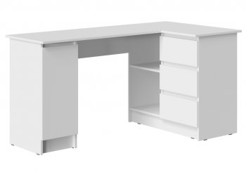 Стол письменный угловой Бостон лайт СП-003 белый (Стиль) в Ирбите - irbit.mebel-e96.ru