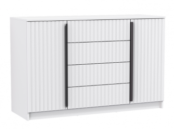 Комод 67.11 Брандо МДФ New белый (Олмеко) в Ирбите - irbit.mebel-e96.ru