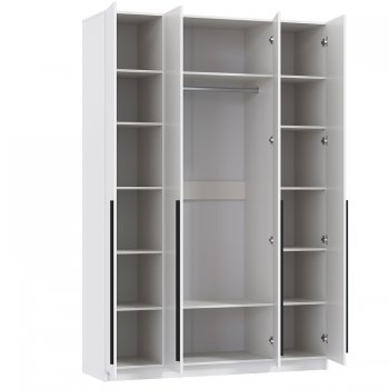 Шкаф 1600 мм 67.13 Брандо ЛДСП белый (высота 2400) (Олмеко) в Ирбите - irbit.mebel-e96.ru