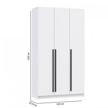 Шкаф 1200 мм 67.12 Брандо ЛДСП Белый (высота 2400) (Олмеко) в Ирбите - irbit.mebel-e96.ru