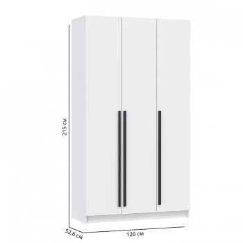 Шкаф 1200 мм 67.15 Брандо ЛДСП Белый (высота 2150) (Олмеко) в Ирбите - irbit.mebel-e96.ru