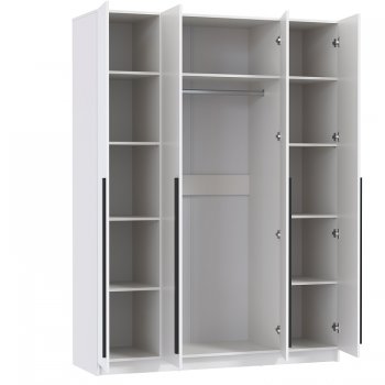 Шкаф 1600 мм 67.16 Брандо ЛДСП белый (высота 2150) (Олмеко) в Ирбите - irbit.mebel-e96.ru