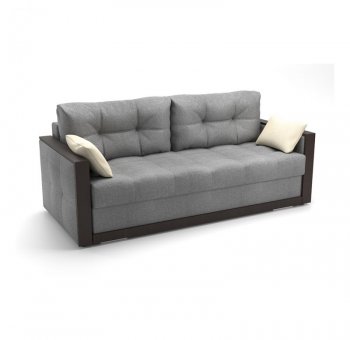 Диван-кровать Бруно (рогожка SHE980 (серый)) (Софт) в Ирбите - irbit.mebel-e96.ru