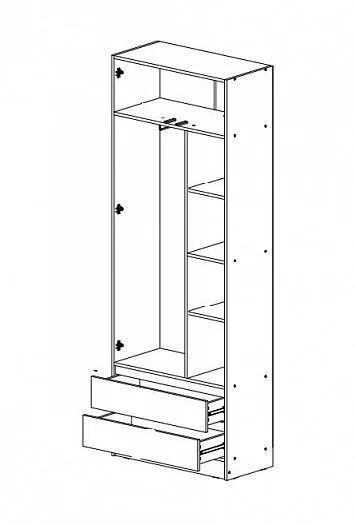 Шкаф 800 мм Челси Color (Миф) в Ирбите - irbit.mebel-e96.ru