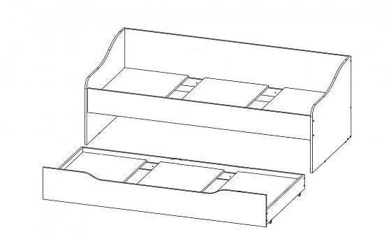 Кровать выдвижная Челси Color (Миф) в Ирбите - irbit.mebel-e96.ru