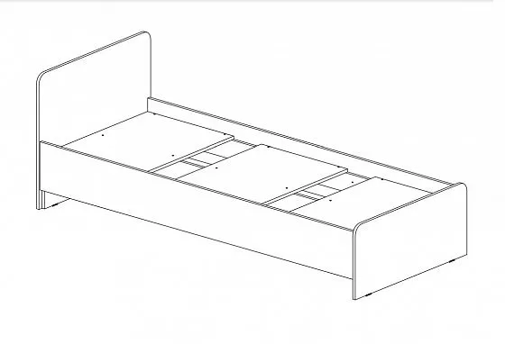 Кровать детская Челси Color (Миф) в Ирбите - irbit.mebel-e96.ru