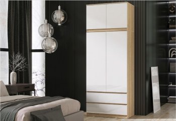 Шкаф Челси с антресолью 900 мм Сонома (Миф) в Ирбите - irbit.mebel-e96.ru