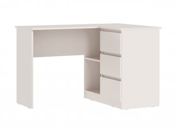 Письменный стол угловой + Стеллаж Челси кашемир (Миф) в Ирбите - irbit.mebel-e96.ru