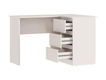 Письменный стол угловой + Стеллаж Челси кашемир (Миф) в Ирбите - irbit.mebel-e96.ru