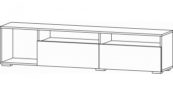 Тумба ТВ-03 Даллас светлый (Лин) в Ирбите - irbit.mebel-e96.ru