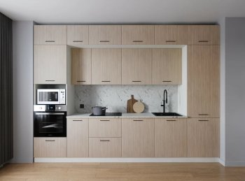 Кухонный гарнитур Шимо 3400 мм МДФ (Санвут) в Ирбите - irbit.mebel-e96.ru