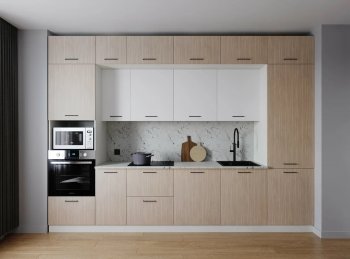 Кухонный гарнитур 3400 мм Демо ЛДСП/МДФ (Санвут) в Ирбите - irbit.mebel-e96.ru