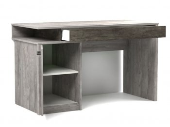 Стол письменный Денвер Риббек серый (СБК) в Ирбите - irbit.mebel-e96.ru