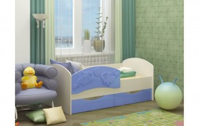 Детская кровать Дельфин-3 МДФ голубой, 80х160 в Ирбите - irbit.mebel-e96.ru