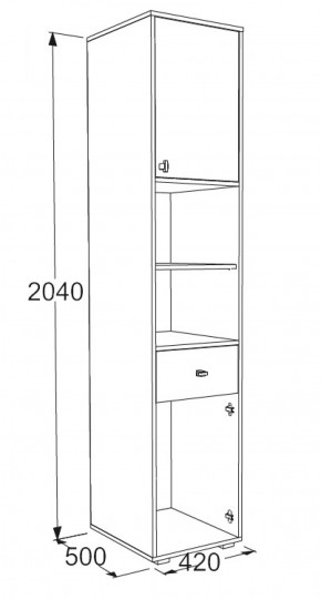 Набор детской мебели Омега-18 (модульная) в Ирбите - irbit.mebel-e96.ru