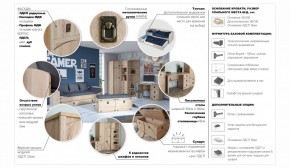 Комод 5ящ Валенсия Дуб сонома (Имп) в Ирбите - irbit.mebel-e96.ru