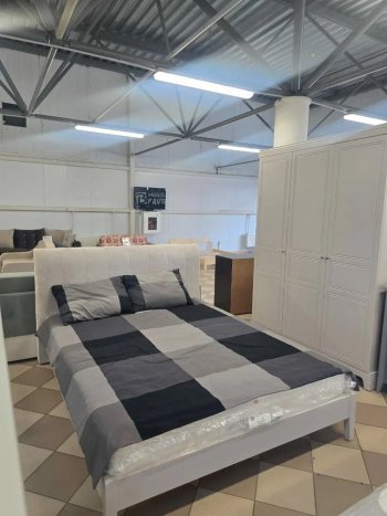 Кровать из массива Джали льняной (БМ) в Ирбите - irbit.mebel-e96.ru