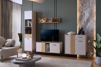 Стенка Доминика модульная  (Мебельсон) в Ирбите - irbit.mebel-e96.ru