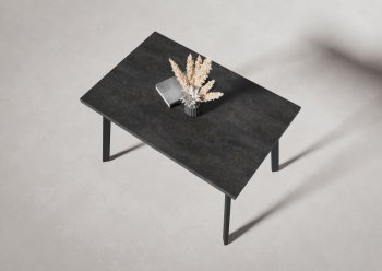 Стол нераздв. Дублин 32 КРАФТ В2, ЛДСП Цемент темный (Вудман) в Ирбите - irbit.mebel-e96.ru