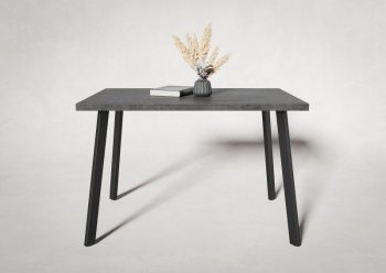 Стол нераздв. Дублин 32 КРАФТ В2, ЛДСП Цемент темный (Вудман) в Ирбите - irbit.mebel-e96.ru