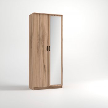 Шкаф 960 мм 2-х ств. «Дуэт Люкс» с зеркалом (Эко) в Ирбите - irbit.mebel-e96.ru