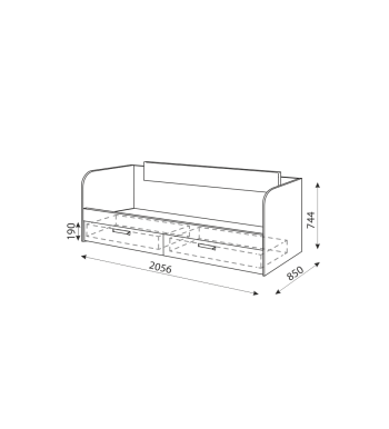 Кровать с ящиками Дуглас М13 (Риннер) в Ирбите - irbit.mebel-e96.ru