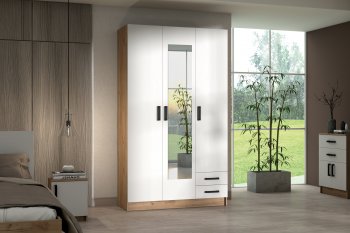 Шкаф 1200 мм Эконом с зеркалом (Зарон) в Ирбите - irbit.mebel-e96.ru